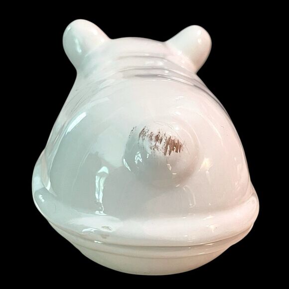 Adorable Vintage Piglet Butter Dish – Hand-Painted 2-Piece Farmyard Collection - Picture 6 of 10